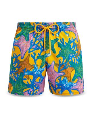 Moorise Glowed Stars Print 6" Swim Trunks