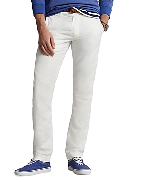 Shop Polo Ralph Lauren Classic Fit Trousers In White