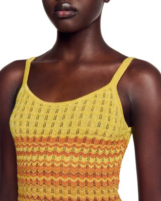 sandro long knitted tank dress Sandro Desert Pointelle Knit Maxi Dress