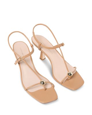 Women's Strappy Embellished High Heel Sandals