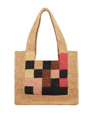 Sandro - Flagbag Raffia Tote