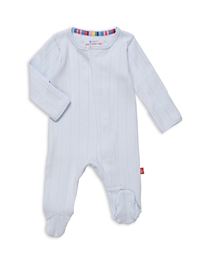 Magnetic Me Boys' Love Lines Footie - Baby In Love Lines Blue