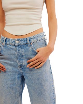 Deep Trance Dropped Boyfriend Jeans in Sweet Dreams