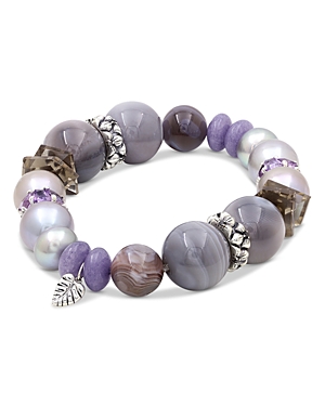 Stephen Dweck Mixed Gemstone Bracelet With Black Diamonds, 0.10 Ct. T. W. In Multi