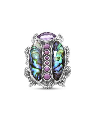 Stephen Dweck - Garden of Stephen Mixed Stone Scarab Ring