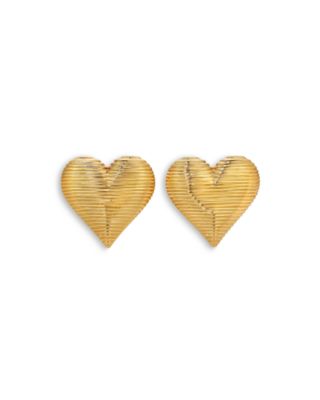 Heaven Mayhem - Real Love III Heart Drop Earrings in 18K Gold Plated