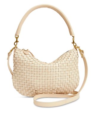 Clare V. - Petit Moyen Messenger Woven Leather Checker Crossbody