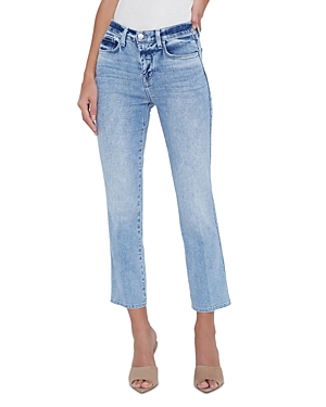 L Agence L'agence Alexia High Rise Crop Cigarette Jeans In Loyola In Blue