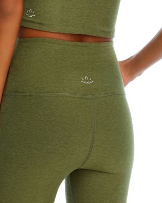 Spacedye Caught In The Midi High Waisted Legging in Moss Green