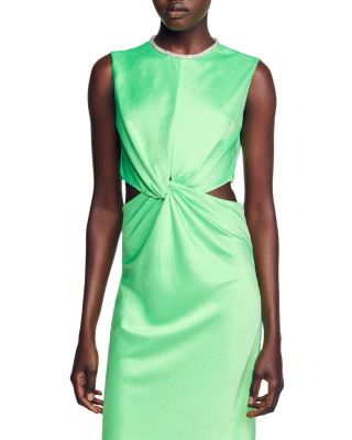 Sandro Neon Cutout Midi Dress | Bloomingdale's Women