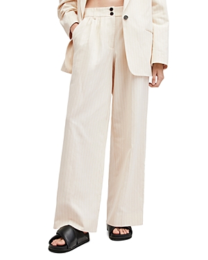 Shop Allsaints Payton Trousers In Ivory White