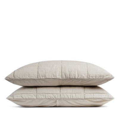 Linen Box Quilted King Sham, Set of 2