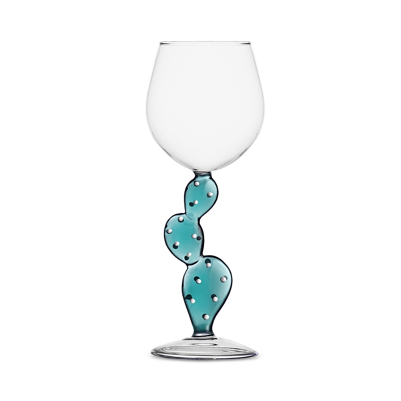 Ichendorf Desert Plants Cactus Wine Glass In Sky Blue