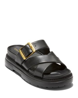 Cole Haan - Women's Fraya Buckled Platform Slide Sandals