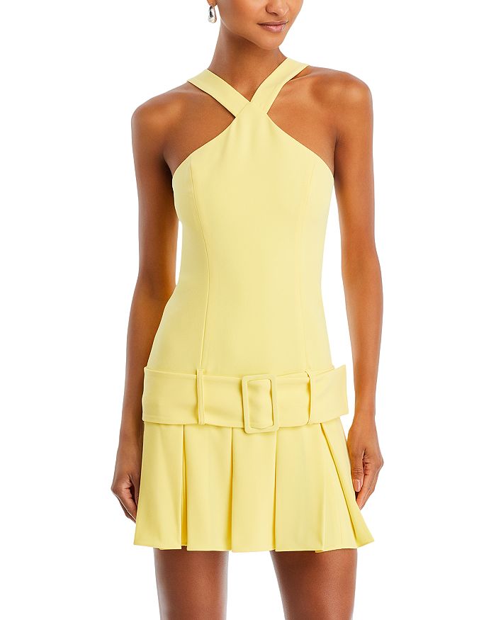 Halo Embroidered Mini Dress