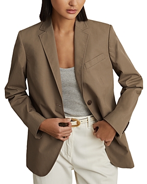 Shop Reiss Hope Single Breasted Blazer In Taupe