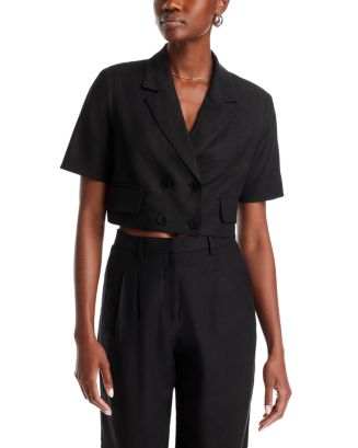 4TAILORS - Tia Cropped Blazer Black