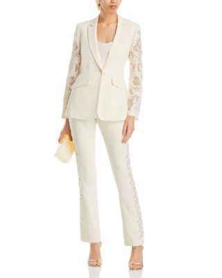 Cinq à Sept - Cutout Paisley Embroidered Cheyenne Blazer & Kerry Pants