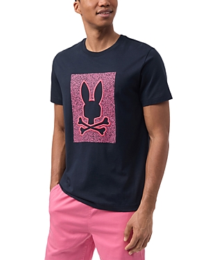 Shop Psycho Bunny Ivingston Logo Graphic Tee In Navy