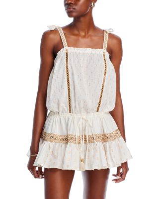 Ramy Brook - Averie Metallic Mini Dress Swim Cover-Up