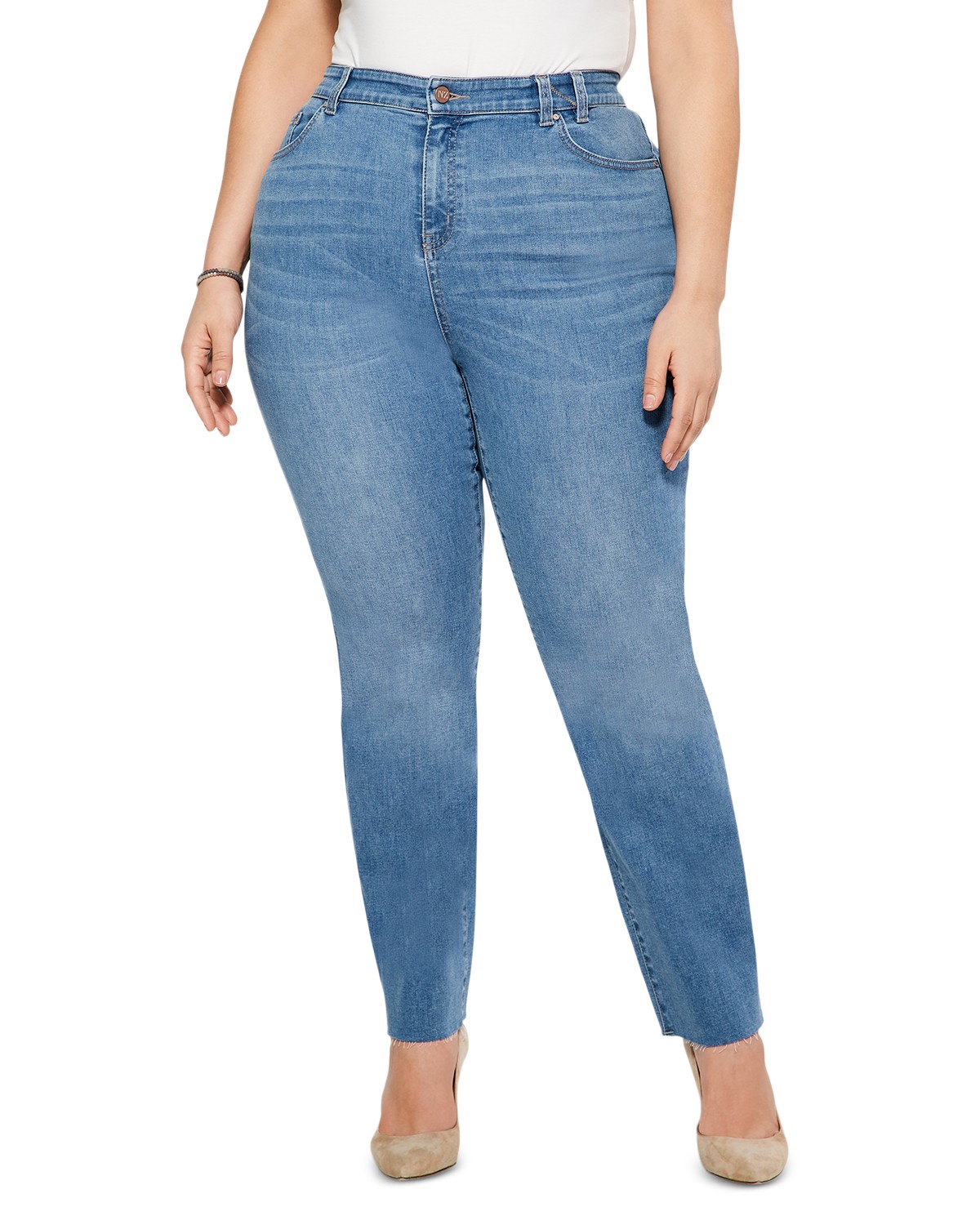 Mid Rise Ankle Jeans in Horizon