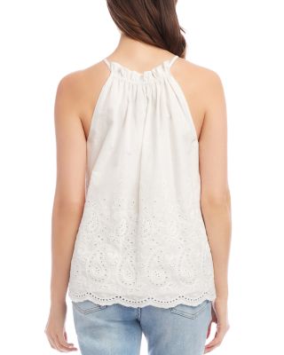 Embroidered Halter Top