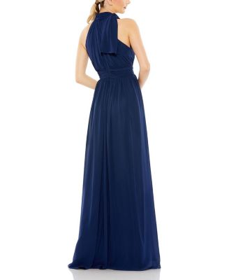 High Neck Chiffon Gown