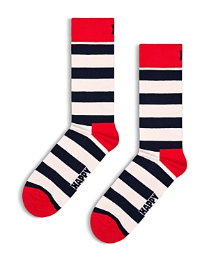 Happy Socks Men's Striped Socks In Red