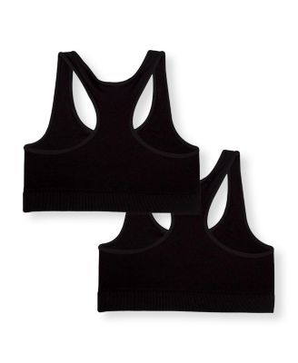Malibu Sugar - Girls' Racer Back Sports Bra, Bundle of Two  - Big Kid