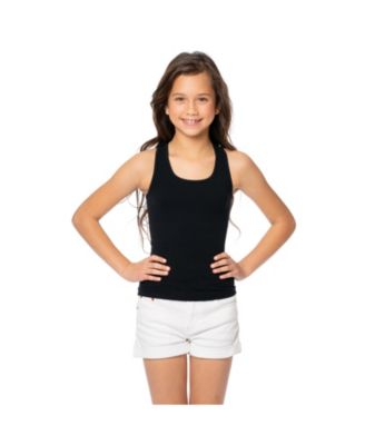  Bundle of Two Ribbed Racer Back Tank Top - (10-14 - Big Kid