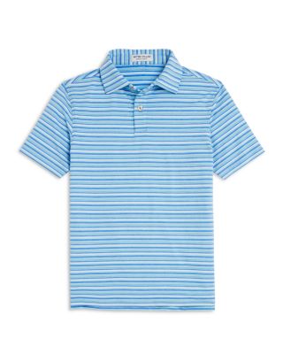 Peter Millar - Boys' Oakland Stripe Performance Jersey Polo Shirt - Big Kid