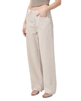 AGOLDE - Low Slung Baggy Jeans in Tusk