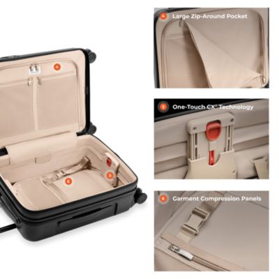 Sympatico Global Carry On Expandable Spinner Suitcase