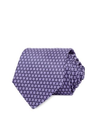 The Men's Store at Bloomingdale's Silk Classic Floral Grid Tie - Exclusive
