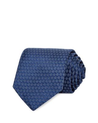 The Men's Store at Bloomingdale's Silk Classic Floral Grid Tie - Exclusive