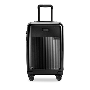 Shop Briggs & Riley Essential Carry On Expandable Spinner Suitcase In Black