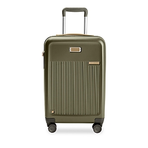 Shop Briggs & Riley Sympatico 3.0 Essential Carry On Expandable Spinner Suitcase In Olive
