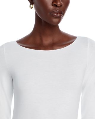 Boatneck Three Quarter Sleeve Top