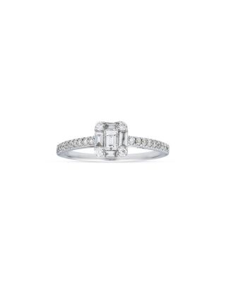 ZYDO - 18K White Gold Mosaic Diamond Ring