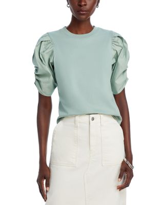 FRAME - Cotton Puff Sleeve Top