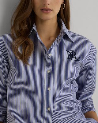Striped Button Front Shirt