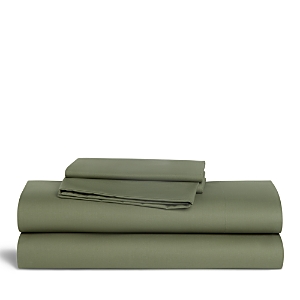 Brooklinen Classic Percale Core Sheet Set, Full In Fresh Moss