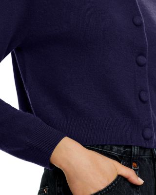 100% Cashmere Crewneck Cardigan - Exclusive