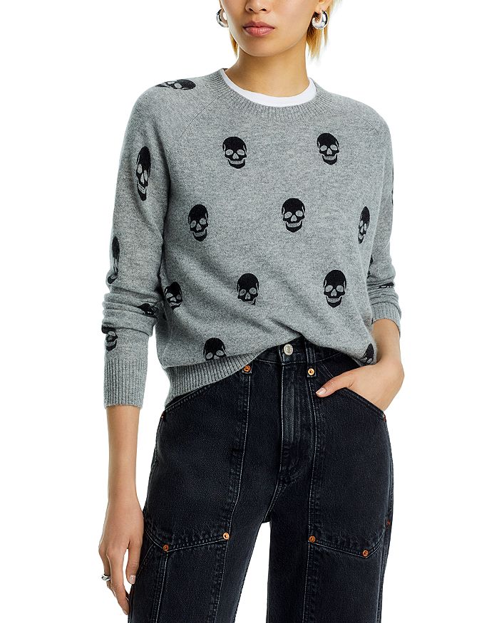 Aqua cashmere skull sweater deals