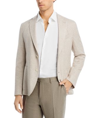 BOSS - Houndstooth Jersey Soft Construction Slim Fit Sport