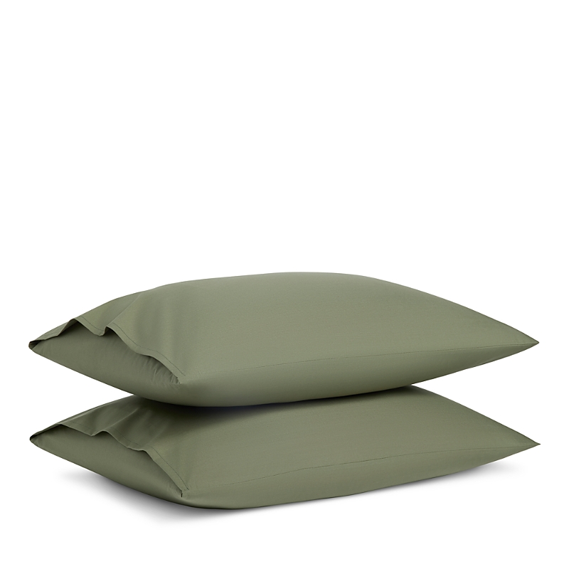 Brooklinen Classic Percale Standard Pillowcase Set In Fresh Moss