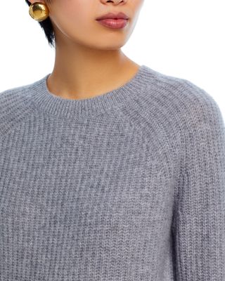 100% Cashmere Shaker Stitch Raglan Sweater - Exclusive