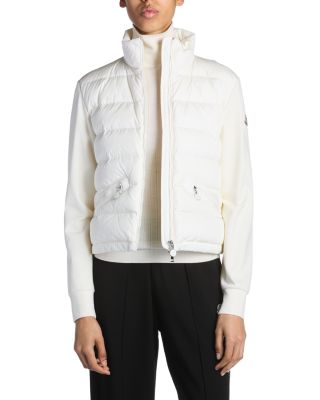 Mixed Media Puffer Cardigan