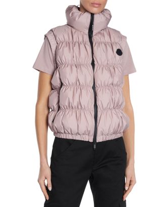 Moncler＊Apriate Ruched-Quilted Gilet ダウンベスト＊送料込 関税込 Moncler ARQUES DOWN GILET Vest J20931A0000489AL5033