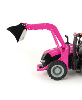  1/16 Big Farm PINK Case IH Magnum Tractor with Loader and Lights & Sounds - Ages 5-7